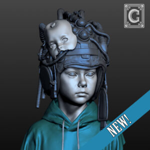 Kiddo of the future - 1:9 scale bust